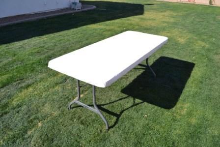 Kwik Table Covers- 6ft White. Kwik Table Covers- 6ft White.