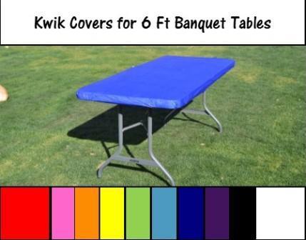 Kwik Table Covers-6ft. Kwik Table Covers-6ft.