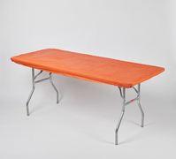 Kwik Table Covers- 6ft Orange. Kwik Table Covers- 6ft Orange.