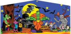 Halloween 2 Panel Blue Halloween 2 Panel Blue
