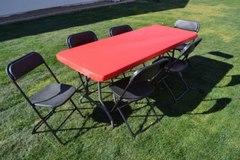 Table & Black Chairs Set w/Kwik Covers Table & Black Chairs Set w/Kwik Covers